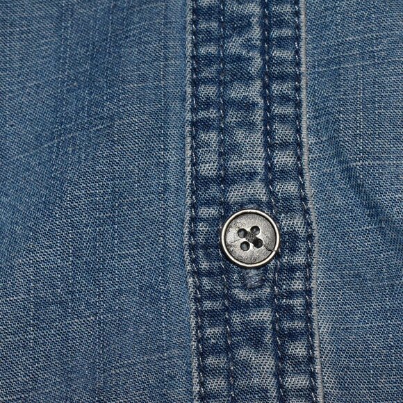 Loft Long Sleeve Button Down Linen Blend Shirt Top Size S - Picture 7 of 13